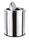 Lixeira 8 Litros Basculante Aço Inox Brilhante - Clink