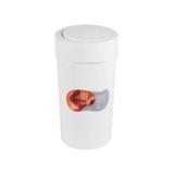 Lixeira 9Lts Autom. Branco 10909 Coza