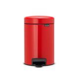 Lixeira aço inox Brabantia 5 litros vermelha