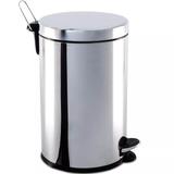 Lixeira Aço Inox Com Tampa Pedal Balde Interno 20l Brinox