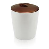Lixeira acrílico cromo vitra vintage bronze ou