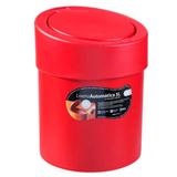 Lixeira Automática 5 L Plástica Vermelha - 10908/0053 - Coza
