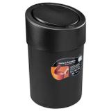Lixeira Automática 5 Litros 20 x 20 x 25,6cm Preto Coza.