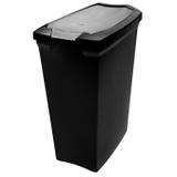 Lixeira automática plástico preta 15l Cód. 5496 - Sanremo