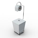 Lixeira Banheiro com Suporte para Papel Higiênico - Stolf