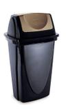 Lixeira basculante eco black 9l 23x18,5x39,8cm - Plasútil