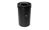 Lixeira Com Anel 9,0 Litros Preto Coza - Brinox