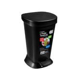 Lixeira com Pedal 5 L Preta - Coza - Brinox