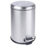 Lixeira com Pedal 5L Mendonza CLeanHome Aço Escovado