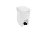 Lixeira com Pedal Branco 15 Litros - Só Lixeiras