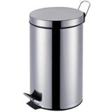Lixeira com Pedal e Tampa Mor Ágata, 12L, Aço Inox, com Balde Interno - 8223