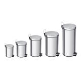 Lixeira com pedal em aço inox acabamento polido de 20 litros Tramontina