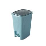 Lixeira com Pedal Plástico Trama Azul Claro Bebê 12 litros - Plasutil