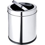 Lixeira Com Tampa Basculante Banheiro Cozinha 3L Aço Inox - Brinox