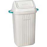 Lixeira com Tampa Basculante e Alça 30 litros Branca Sanremo