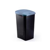Lixeira com Tampa Ecofácil 30 Litros Preta E Azul - Arthi