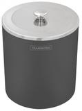 Lixeira com Tampa Inox Preta 5 Litros Tramontina