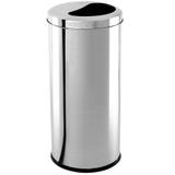 Lixeira Com Tampa Meia Lua 20x30cm 8l Em Inox 3063206 Brinox