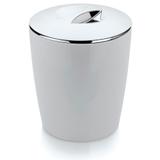 Lixeira Cromo Vitra Cozinha Banheiro 5L Branca - Ou