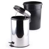 Lixeira de aco inox com pedal 12 l - beltempo