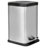 Lixeira de Aço Inox com Pedal e Balde 12 Litros Linha Jaspe Mor 008233