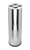 Lixeira de Copos de Água em Aço Inox 24x70cm Com Tampa Plastica - Jsn