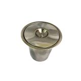 Lixeira de embutir 5l inox - Francisco repuxo