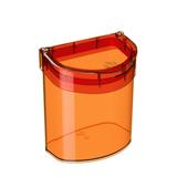 Lixeira de Pia Glass 2,7 Litros Tangerina Coza - Brinox