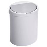 Lixeira de Plastico 7,5 Litros Lixeira para Banheiro Cozinha Branca - Purimax