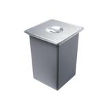 Lixeira de Sobrepor em Inox 10 Litros Fosca - Franke