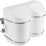 Lixeira Dupla C/Cesto e Corrediça Cromado 8520 Masutti - Masutti copat