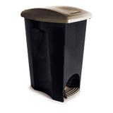 Lixeira Eco Black Com Pedal 3 Em 1 Plasutil 15lts
