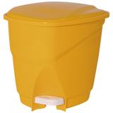 Lixeira Ecológica de Plástico com Pedal 16L 31X31X34cm Amarela Astra LP1*MRC-BR