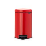 Lixeira em Aço Inox 12 Litros New Icon Brabantia Vermelha