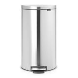 Lixeira em aço inox com pedal 30 litros fpp flatback Brabantia