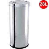 Lixeira em Aço Inox com Tampa Basculante 28 Litros - Brinox