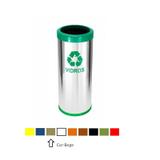 Lixeira em Inox 22 Lt's com Aro Plástico - C43 - Jsn