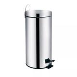 Lixeira em inox com pedal 30 L - Ágata - Mor