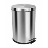 Lixeira em Inox com Pedal com Cesto Interno - 12 Lt's - Jsn
