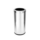 Lixeira em Inox sem Tampa com Aro em Inox - 22 Lt's - Jsn