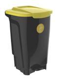 Lixeira Empresarial T-Force 100L Preto/Amarelo - Tramontina
