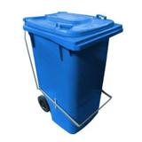 Lixeira Gari 240 Litros com Roda de 200mm e Pedal Bralimpia