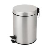 Lixeira Inox 20 Litros Aço Inox Brilhante Cesto Removível - Segma