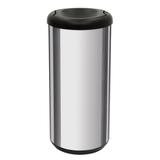 Lixeira Inox 40 Litros Cápsula Selecta Plus Basculante Preto 94539200 Tramontina