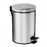 Lixeira Inox 5 Litros Banheiro Cozinha com Pedal - Mor