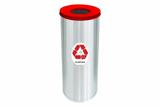 Lixeira Inox Abertura Superior Só Lixeiras 32 Litros Plástico
