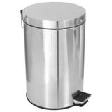 Lixeira inox c/ pedal 12lts pi12 - jsn