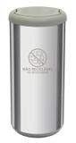 Lixeira Inox Cápsula Selecta Basculante 40L Cinza - Tramontina