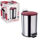 Lixeira inox com pedal 3L - Euro Home