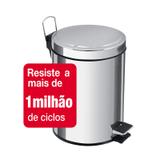 Lixeira Inox Com Pedal Brasil 3 Lit. Tramontina